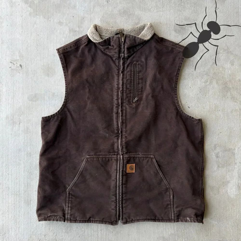 Carhartt WOMENS DKB brown work wear vest - Picture 1 of 4